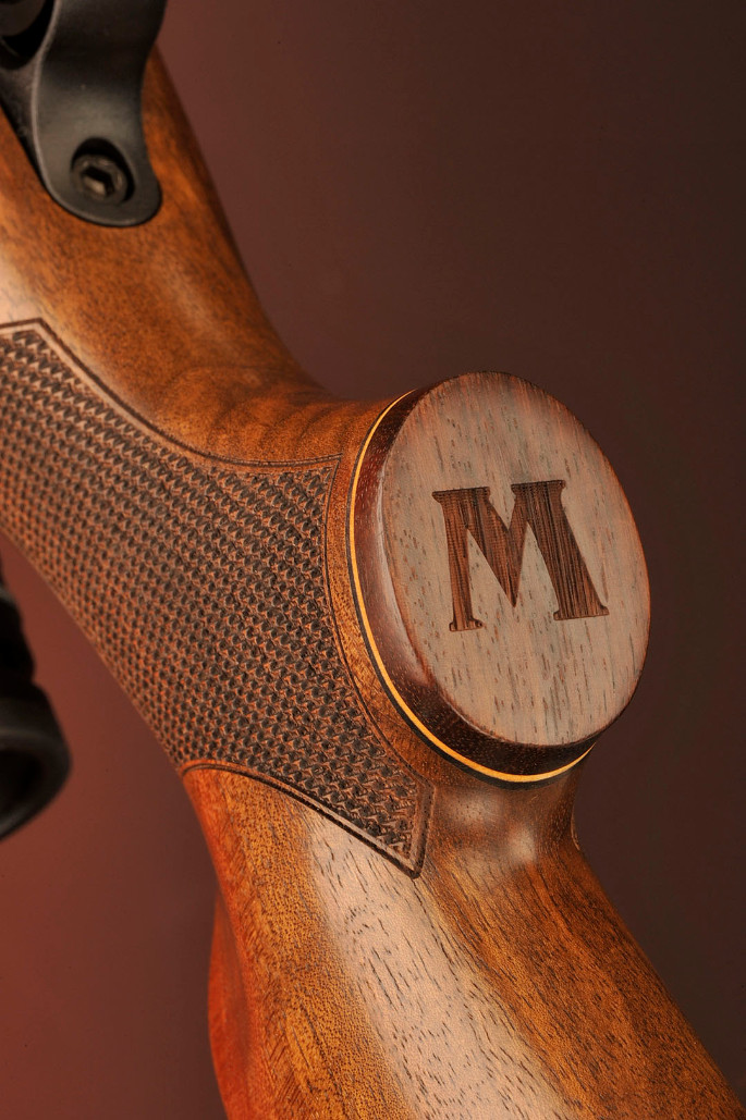 On the pistol grip cap, the “M” for Mossberg has been tastefully laser cut adding some class to this rifle.